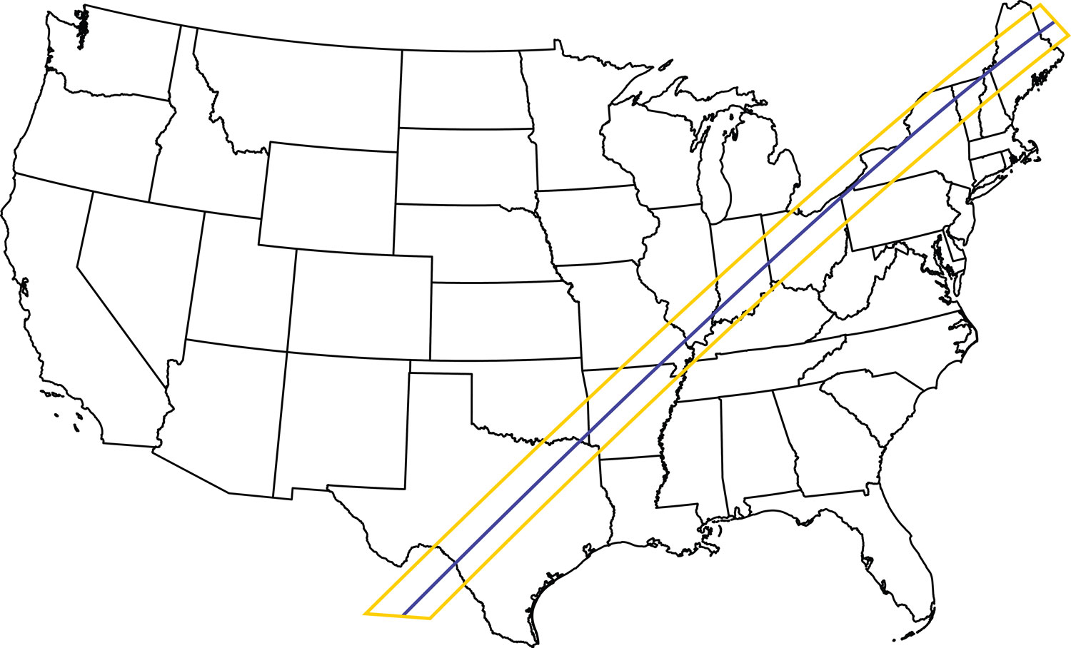 Eclipse Map 2024 New York Clari Rhodia